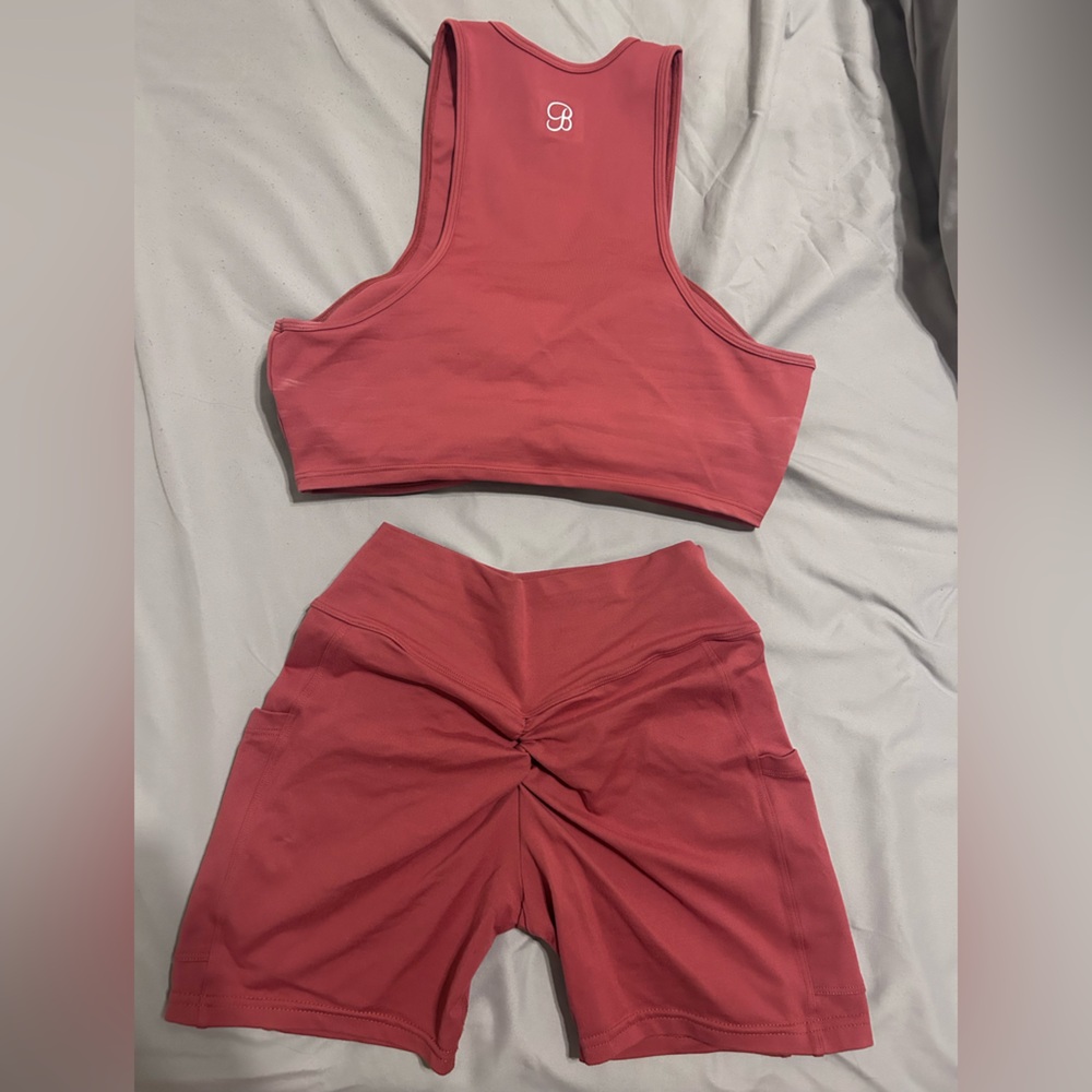 Bombshell Sportswear terricotta gym set